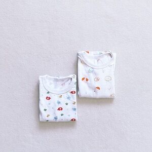 3/$30 Toddler Unisex Pajama Top Long Sleeve Cotton Sleepwear 2pc Crewneck 12-18M